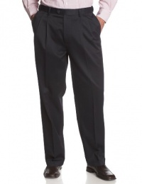 Savane Men's Big No-Iron Pleated Twill Pant