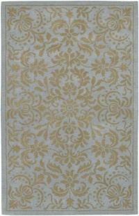 Surya Bombay 3-Feet 3-Inch by 5-Feet 3-Inch Hand Tufted Rug, Blue