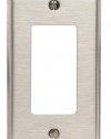 Leviton 84401-40 1-Gang Decora/GFCI Device Decora Wallplate, Device Mount, Stainless Steel