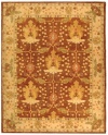 Safavieh AN540B Anatolia Collection 5-Feet by 8-Feet Handmade Hand-Spun Wool Area Rug, Brown and Ivory