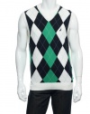 Nautica Men's Intarsia Argyle Vest Sweater