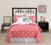 Trina Turk 3-Piece Trellis Comforter Set, Queen, Coral