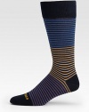 Multicolored stripes knitted from a generous cotton blend will be a charming and comfortable addition to your wardrobe collection.Mid-calf heightCotton/polyamide/elastaneMachine washImported