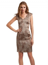 GUESS by Marciano Clay Baby Cheetah Cap-Sleeve Dress, HAZELNUT MULTI (8)