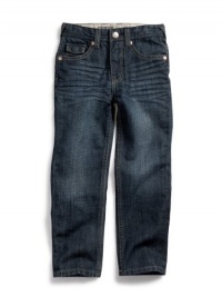 GUESS Kids Boys Brit Rocker Jeans - Lark Wash, DARK STONE WASH (5)