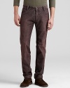 HUGO BOSS's five-pocket corduroy pants boast a slim fit and a timeless brown color with the perfect worn-in look.