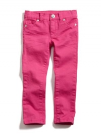 GUESS Kids Girls Full-Length Daredevil Skinny Jeans, DEEP PINK (5)