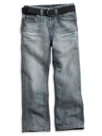 GUESS Kids Boys Little Boy Falcon Jeans - Anchor Wash, LIGHT STONEWASH (4)