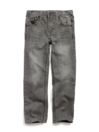 GUESS Kids Boys Little Boy Lincoln Jeans - Stack Wash, GREY (3T)