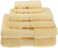 Kassatex combed long staple Turkish Cotton from our Elegance Collection 6-Piece Solid Towel Set, Sunshine