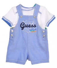 Guess Summer Route 2-Piece Outfit (Sizes 0M - 9M) - white, 6 - 9 months