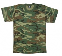 KIDS HEAVYWEIGHT T-SHIRT - WOODLAND CAMO, Size Large