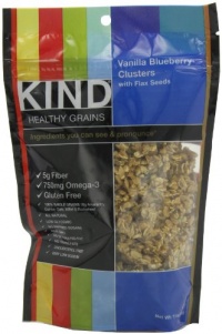 KIND Healthy Grains Clusters, Vanilla Blueberry with Flax Seeds, 11-Ounce Bags (Pack of 3) FFP