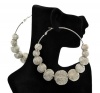 Basketball Wives POParazzi Inspired Silver Mesh Ball Earrings