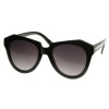 Modern Thick Cat Eye / Wayfarer Cross Sunglasses Edgy Retro Style Eyewear