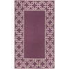 Liora Manne Spello Chain Border Purple Outdoor Rug 7'6 x 9'6