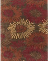 Area Rug 8x11 Rectangle Contemporary Charcoal Color - Surya Goa Area Rug from RugPal.com