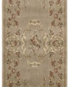 Nourison Zanibar Aubusson Mocca 2.0-Feet by 5.9-Feet Polyacrylic Area Rug