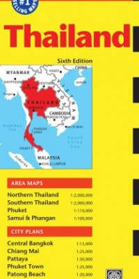 Thailand Travel Map Sixth Edition