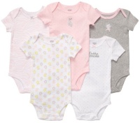 Carter's 5-Pack Short Sleeve Bodysuits - Daddy's Princess - 6M