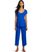 Josie by Natori Sleepwear Women's Aimi Short Sleeve Pajama