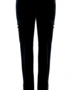 Juicy Couture Black Relaxed Fit Velour Ankle Zip Lounge Pant Small