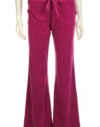 Juicy Couture Womens Paula Terry Drawstring Pocket Pants, Large