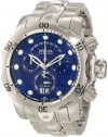 Invicta Men's 1538 Reserve Venom Chronograph Blue Dial Stainless Steel Watch