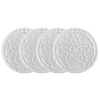 Le Creuset Silicone Set of 4 French Coasters, White