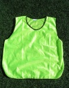 6 Bright Yellow Youth Practice Jerseys, Pinnies, Bibs 100% Polyester for Ages 5-9 and 10-15