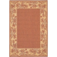 Couristan Recife Island Retreat Indoor/Outdoor Area Rug - Terra Cotta/Natural, 5.3 x 7.6 ft.