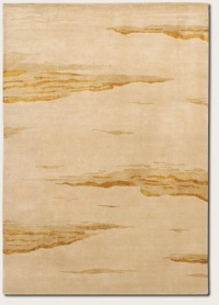 Couristan 1424/2020 RYTHMIA Dusk 66-Inch by 96-Inch Wool Area Rug, Beige/Wheatfield