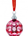 Waterford 2011 Ruby Cased Ball Ornament