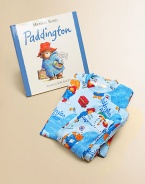 Bedtime has never been this fun with this charming Paddington set including a story book and printed pajama set.Cotton crewneck pajamas Machine wash Hardcover book Recommended for ages 2-6X Made in USAPlease note: Plush doll sold separately. 