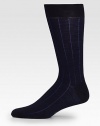 Vertical-chain stripes lend subtle style to these wool-nylon socks.80% wool/20% nylonMachine washMade in Italy of imported fabric