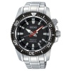 Seiko Men's SKA511 Stainless Steel Analog with Black Dial Watch