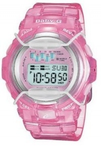 Casio Baby-G Ladies Tanning Timer Watch in Pink Resin BG1001-4AV