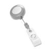 GBC BadgeMates Retractable Badge Reel, Gray, 25 Reels per Pack (50573)