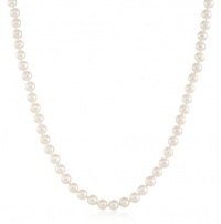 14k Yellow Gold A-Grade Akoya Cultured Pearl Necklace (6-6.5mm), 18