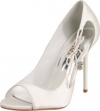 Badgley Mischka Women's Wanda Open-Toe Pump,White,7 M US