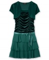 Add some festive color to her seasonal wardrobe with this cute dress from BCX.