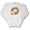 Vintage Lovely White Dove And Pink Rose Wreath - Youth SweatShirt Med(10-12)