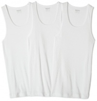 DKNY Men's 3 Pack Tank Top,White,Small