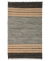 Olé! Spice up your decor with the gorgeously festive style of the Matador rug from St. Croix. Durable leather strips in elegant grey and cream hues are meticulously hand woven with fine cotton strands, resulting in a beautiful, rustic texture and natural braided pattern that accents even the most eclectic decor.