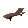 BEST Outdoor Adjustable Wicker Lounge, Brown, 1-Pack