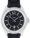 Fossil Women's ES2982 Silicone Analog with Black Dial Watch