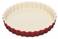 Le Creuset Stoneware 1-1/2-Quart Tart Dish, Cherry