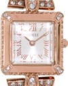 GUESS U0137L3 Rose Gold-Tone Retro Glamour Watch