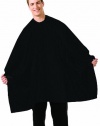 Betty Dain Betty Dain Classic Stripe Barber Cutting Cape, Solid Black Seersucker, 6.72 Ounce