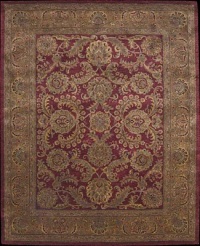 Nourison Rugs Jaipur Collection JA17 Burgandy Runner 2'4 x 8' Area Rug